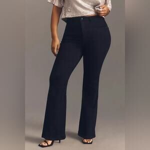 Anthropologie Pilcro Women’s The Icon Black Flare High Rise Jeans Size 24 W
